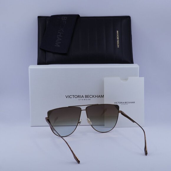 Victoria Beckham VB239S 230 Aviator Sunglasses – Brown/Brown Gradient - Picture 7 of 11